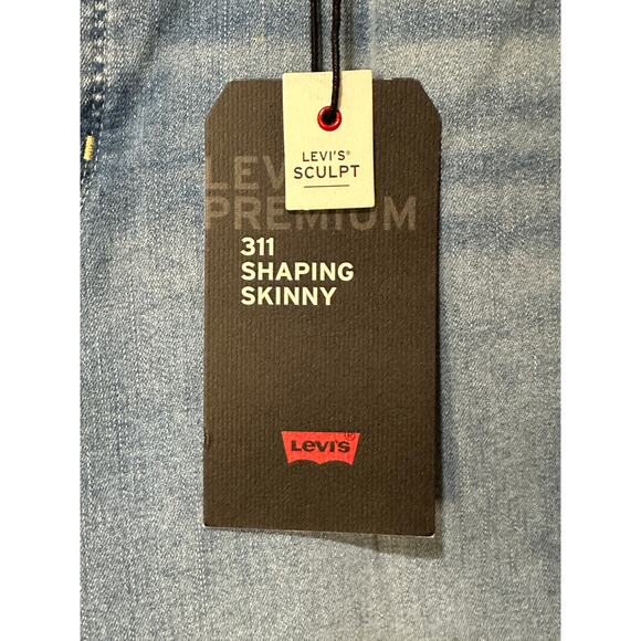 Levi's 311 Shaping Skinny Mid Rise Jeans Size 34 x 32 New w/ Tags Levi's Sculpt - Picture 10 of 13
